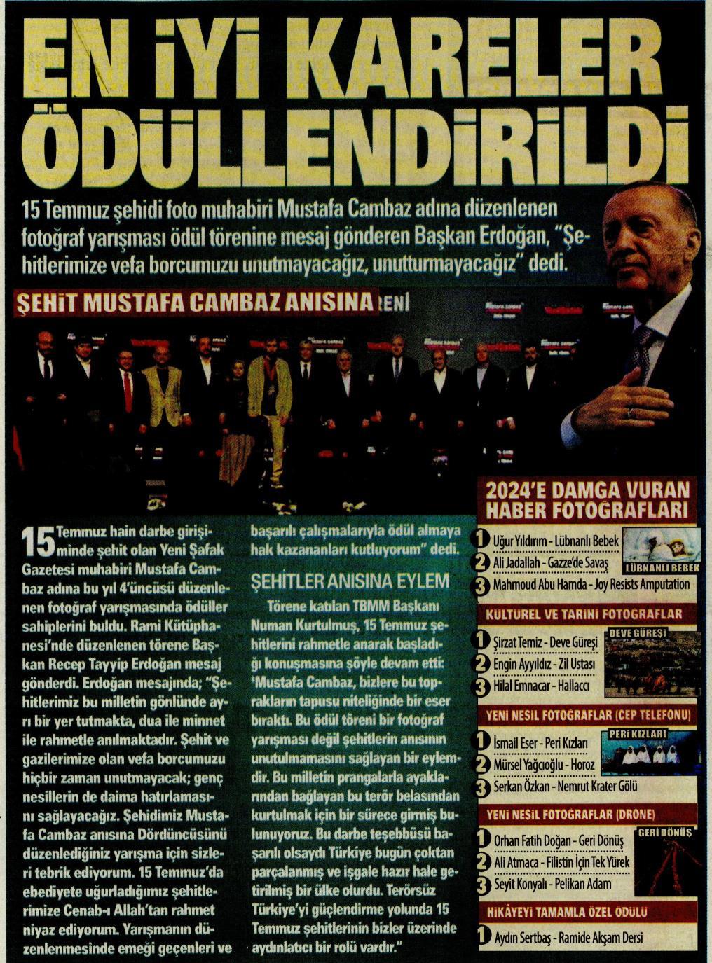 Akşam Gazetesi'nde çıkan yarışma haberi